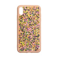 Чохол для iPhone X / Xs Bling World Beads рожевий градієнт