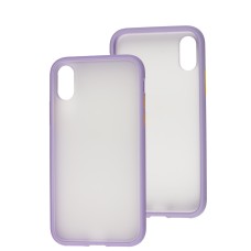 Чохол для iPhone X / Xs "LikGus Maxshield" бузковий