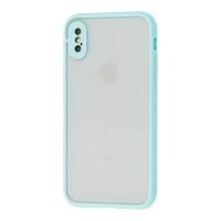 Чохол для iPhone X / Xs LikGus Totu camera protect бірюзовий