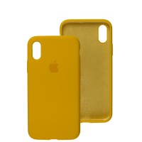 Чохол для iPhone X / Xs Silicone Full жовтий / sunflower