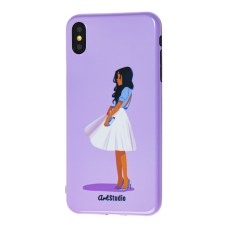 Чохол для iPhone X / Xs ArtStudio Girls Power "girl" бузковий