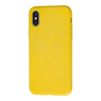 Чохол для iPhone X / Xs Eco-friendly nature "олень" жовтий