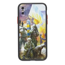 Чохол для iPhone X / Xs WAVE Ukraine Shadow Matte defenders of ukraine