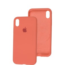 Чохол для iPhone X / Xs Silicone Full помаранчевий / pink citrus