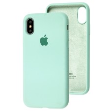 Чохол для iPhone X / Xs Silicone Full бірюзовий / beryl