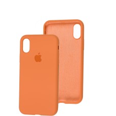 Чохол для iPhone X / Xs Silicone Full помаранчевий / kumquat