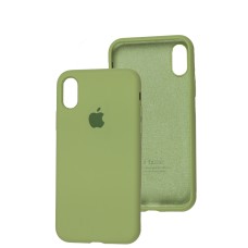 Чохол для iPhone X / Xs Silicone Full м'ятний / mint