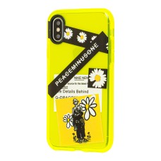 Чохол для iPhone X / Xs Neon print details