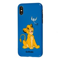 Чохол для iPhone X / Xs Сімба синій ArtStudio Little Friends
