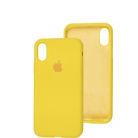 Чохол для iPhone X / Xs Silicone Full жовтий / neon yellow