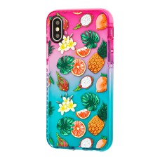 Чохол для iPhone X / Xs Protect Gradient фруктовий мікс