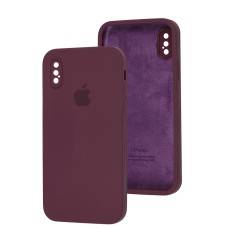 Чохол для iPhone X / Xs Square Full camera plum