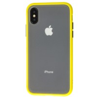 Чохол для iPhone X / Xs "LikGus Maxshield" жовтий