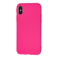 Чохол для iPhone X / Xs Matte темно-рожевий