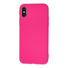 Чохол для iPhone X / Xs Matte темно-рожевий