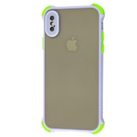 Чохол для iPhone X / Xs LikGus Totu corner protection бузковий