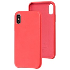 Чохол для iPhone X / Xs Leather classic "червоний"