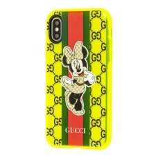 Чохол для iPhone X / Xs Neon print Мінні Маус