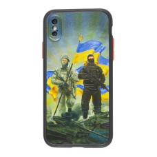 Чохол для iPhone X / Xs WAVE Ukraine Shadow Matte to victory