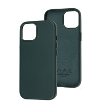 Чохол для iPhone 15 WAVE Premium leather MagSafe forest green
