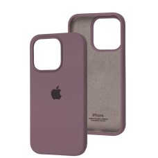 Чохол для iPhone 15 Pro Square Full silicone black currant