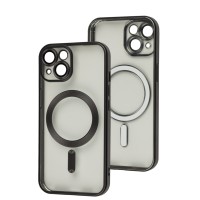 Чохол для iPhone 15 Titanium Fibra Chrome MagSafe black