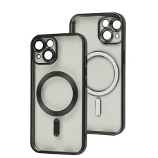 Чохол для iPhone 15 Titanium Fibra Chrome MagSafe black