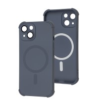 Чохол для iPhone 15 WAVE Silk Touch WXD MagSafe gray