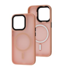 Чохол для iPhone 15 Pro Cosmic Magnetic MagSafe pink