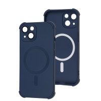 Чохол для iPhone 15 WAVE Silk Touch WXD MagSafe blue