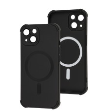 Чохол для iPhone 15 WAVE Silk Touch WXD MagSafe black