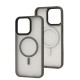 Чохол для iPhone 15 Pro Max WAVE Matte Insane MagSafe gray