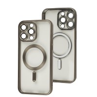 Чохол для iPhone 15 Pro Max Titanium Fibra Chrome MagSafe gold
