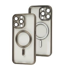Чохол для iPhone 15 Pro Max Titanium Fibra Chrome MagSafe gold
