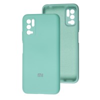 Чохол Xiaomi Redmi Note 10 5G / Poco M3 Pro Silicone Full camera бірюзовий / ice