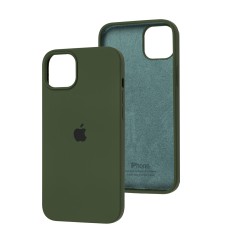 Чохол для iPhone 15 silicone case cyprus green