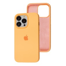 Чохол для iPhone 15 silicone case cantaloupe