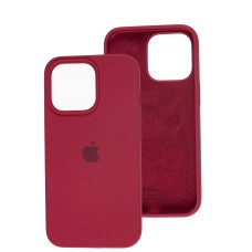 Чохол для iPhone 15 Plus silicone case rose red