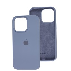 Чохол для iPhone 15 silicone case lavender gray
