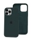 Чохол для iPhone 15 Pro silicone case dark green