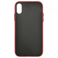 Чохол Накладка Gingle Matte Case iPhone X/XS red/black
