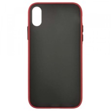 Чохол Накладка Gingle Matte Case iPhone X/XS red/black