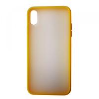 Чохол Накладка Gingle Matte Case iPhone XS Max yellow/red