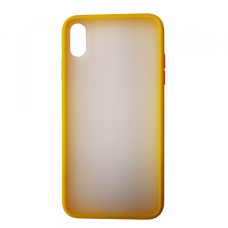 Чохол Накладка Gingle Matte Case iPhone XS Max yellow/red