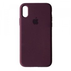 Чохол Silicone Case Full для iPhone XS Max plum