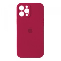 Чохол Silicone Case Full Camera для iPhone 12 Pro Max rose red