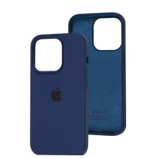 Чохол для iPhone 15 Pro silicone case blue cobalt