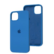 Чохол для iPhone 15 Pro silicone case capri blue