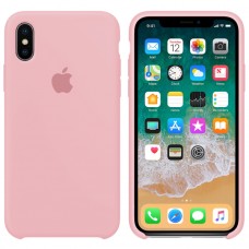 Чохол Silicone case для iPhone X/XS pink