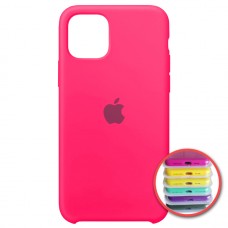 Чохол Silicone Case Full для iPhone 11 Pro hot pink